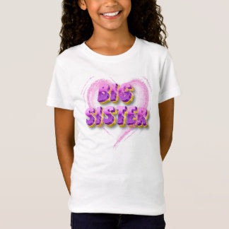 "Trendy Big Sister T-Shirt for Girls"
