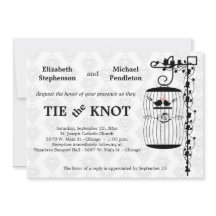 Trendy Birdcage With Elegant Damask Background