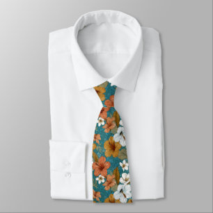 Trendy Birthday Gifts For Husband Tropical Floral Tie
