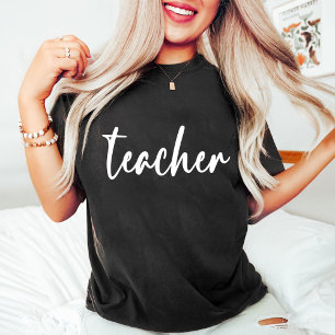 Trendy Black and White Sport Teacher T-Shirt