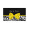 Trendy Black And White Zebra Print Yellow Ribbon
