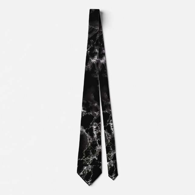 Trendy Black Marble Stone - The Boss Tie (Front)