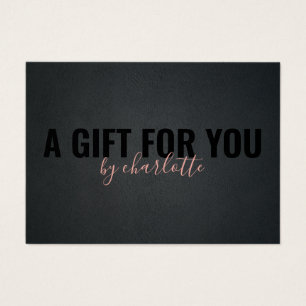 Trendy Black Pink Makeup Artist Gift Certificate