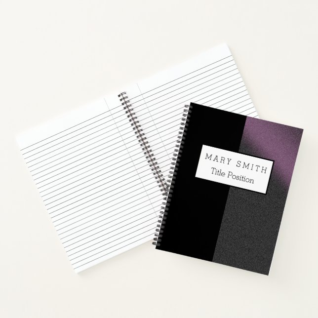 Trendy Black Pink Silver Notebook (Inside)