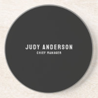 Trendy Black Professional Plain Modern Elegant