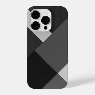 Trendy Black, White and Gray Patterned Phone Case