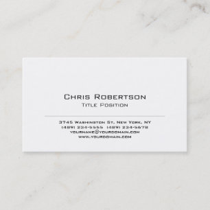 Trendy Black White Charming Business Card