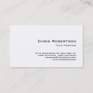 Trendy Black White Charming Business Card