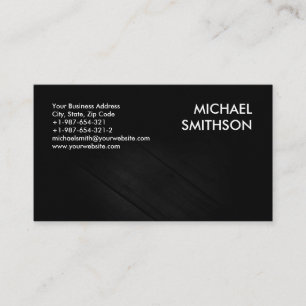 Trendy Black White Grey Pattern Business Card