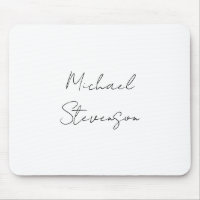 Trendy Black White Handwritten Minimalist
