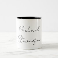 Trendy Black White Handwritten Minimalist