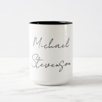 Trendy Black White Handwritten Minimalist