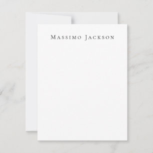 Trendy Black & White Plain Creative Modern Card