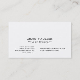 Trendy Black White Stylish Business Card
