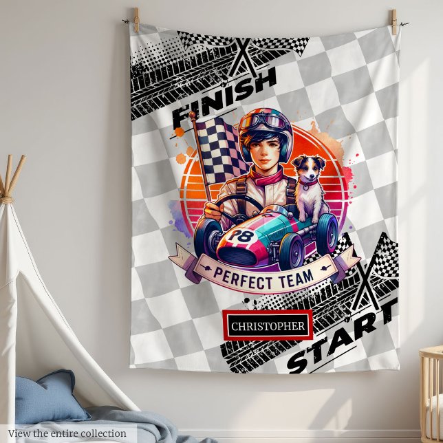 Trendy Blanket Formula 1 Racing Birthday Boy (Trendy Blanket Formula 1 Racing Birthday Boy)