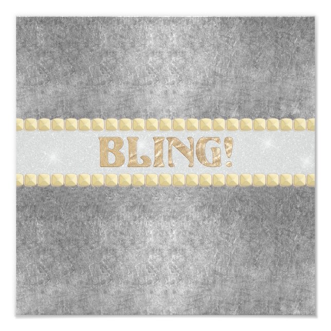 Trendy Bling! Design Photo Print (Front)