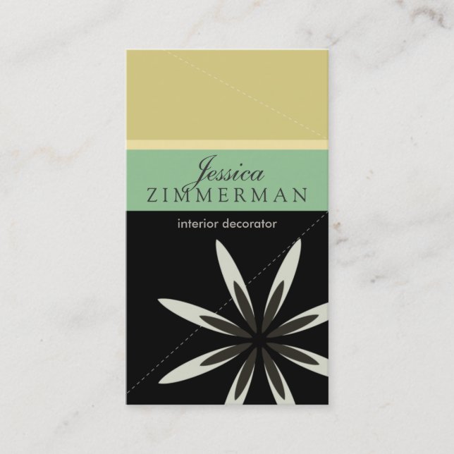 Trendy Bliss Oasis Business Card (Front)