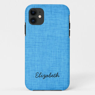 Trendy Blue Background iPhone 11 Case