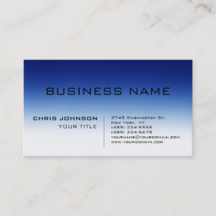 Trendy Blue Contemporary Consultant Business Card