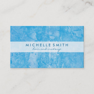 Trendy Blue Grunge Business Card