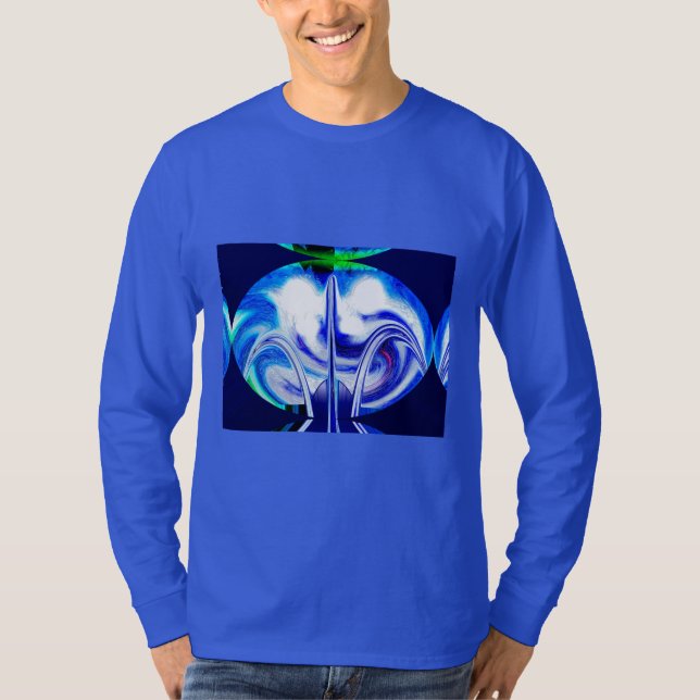 Trendy blue ocean smart fashion T-Shirt (Front)