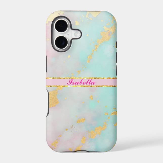 Trendy Blush Pink Soft Mint Gold Luxury Collection (Back)