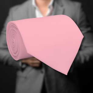Trendy Blush Pink Solid Colour   Classic Elegant Tie