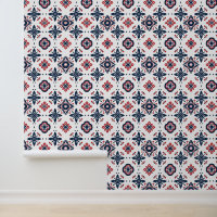 Trendy Bohemian Blooming Mesh Art Pattern