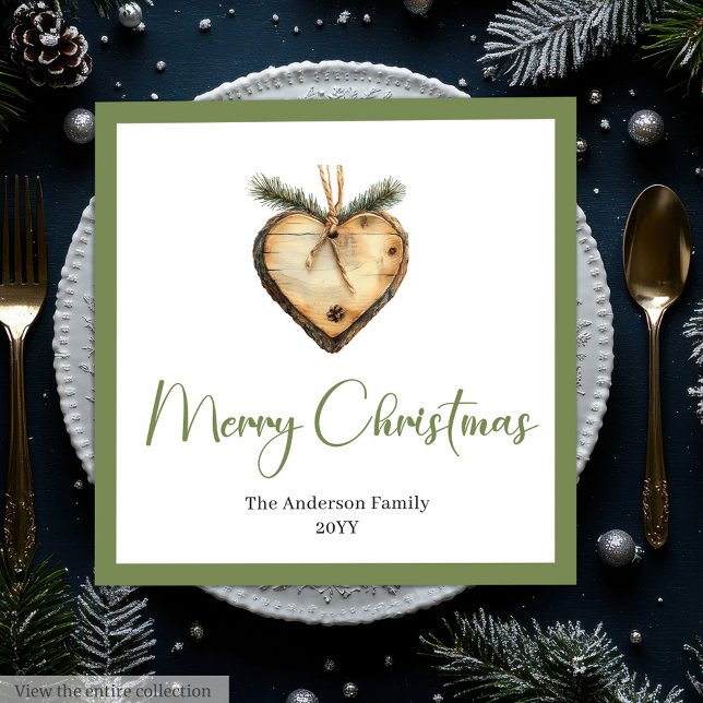 Trendy Bohemian Christmas Wreath in Botanical   Napkin (Trendy Bohemian Christmas Wreath in Botanical Napkin

)