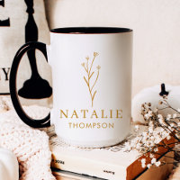 Trendy Boho Chic Minimalist Custom Mustard Yellow