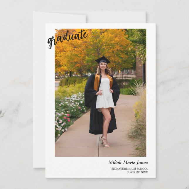  Trendy Boho Graduation Party Invitation (Front)