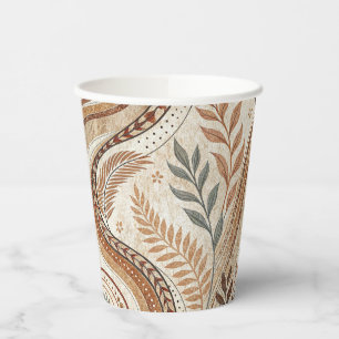 Trendy Boho Pattern Paper Cups