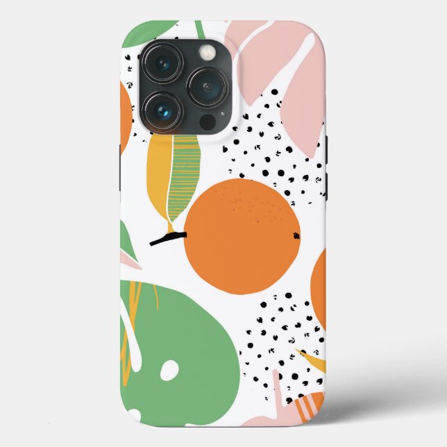 Trendy Boho Pink Orange Green Tough Case (Back)