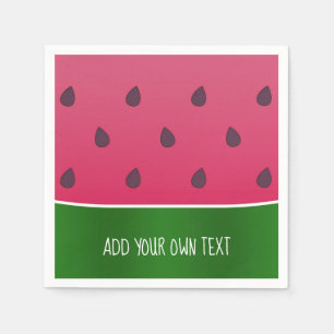 Trendy Bold Custom Watermelon Napkin