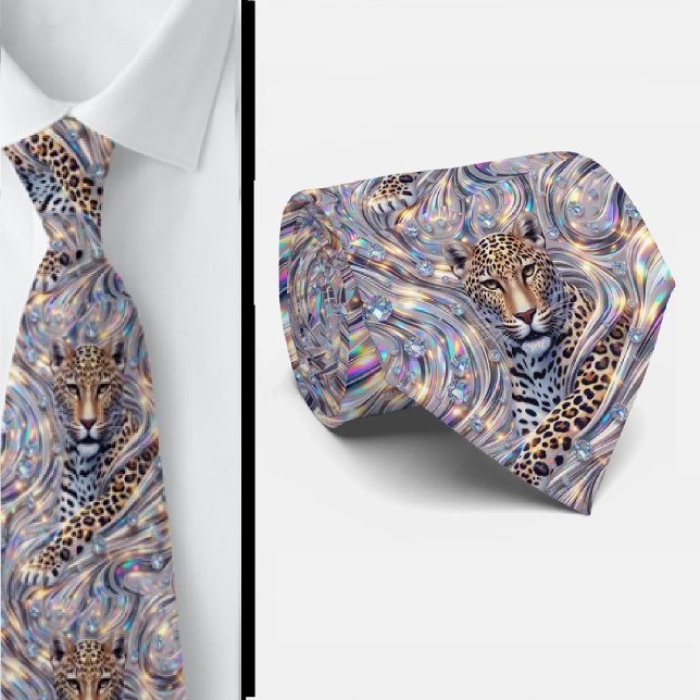 Trendy & Bold | Opal Leopard Print Neck Tie (Creator Uploaded)