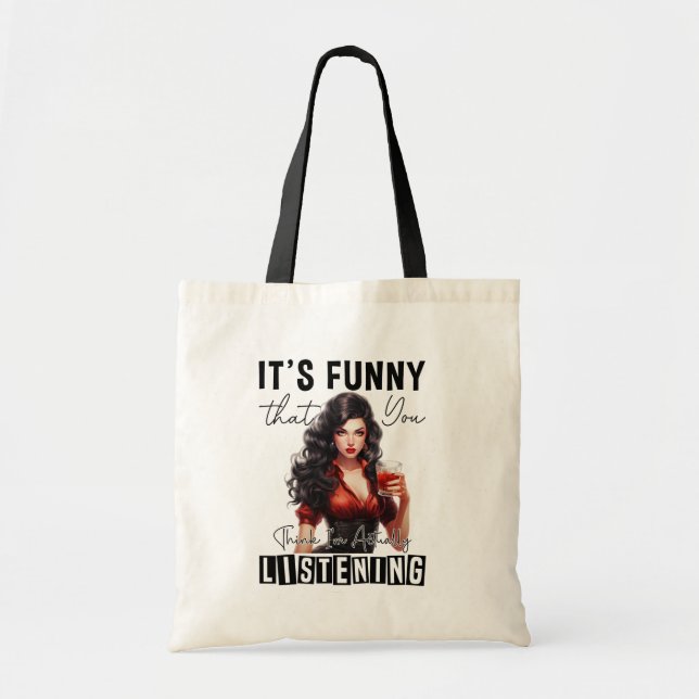 Trendy Boss Lady with inspirational Quote Tote Bag (Front)