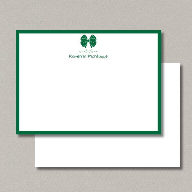 Trendy Bottle Green Bow Border Custom Name Wedding Card (Creator Uploaded)