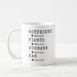 Trendy Boyfriend to Dad Established Father's Day Coffee Mug