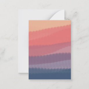 Trendy Bright Dusk Coloured Watercolor Painting Card