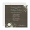 Trendy Brown Floral Bridal Shower Invitation