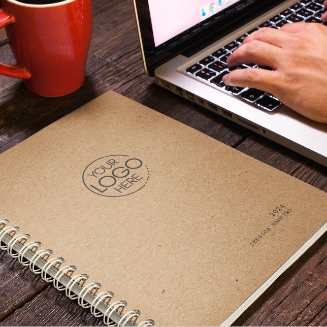 Trendy Brown Kraft Paper Modern Logo Weekly Planner (Creator Uploaded)