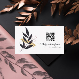 Trendy Brush Strokes Collage Business Card