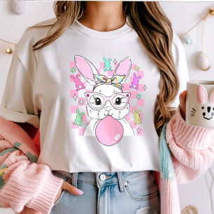 Trendy Bubblegum Bunny Easter; Cute Pastel T-Shirt