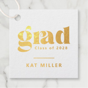 Trendy Bubbly Graduation Party  Favour Tags