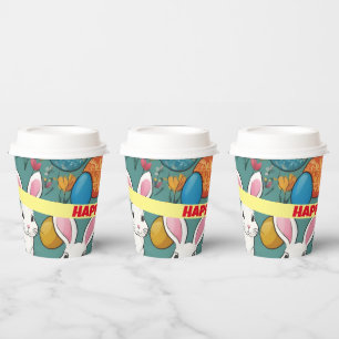Trendy Bunny Easter Collection Paper Cups
