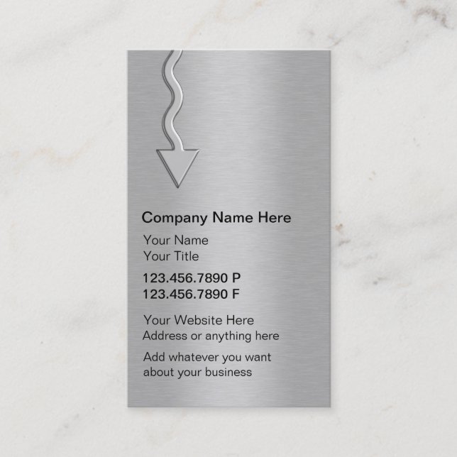 Trendy Business Cards (Front)