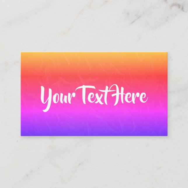 Trendy Business Cards (Front)