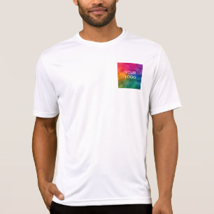 Trendy Business Template With Your Logo White T-Shirt