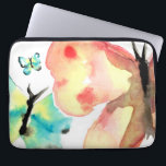Trendy, butterfly watercolor laptop sleeve<br><div class="desc">Wrap your laptop in the delicate beauty of our "Butterfly Whispers - Watercolor Art Laptop Sleeve." Originally painted in watercolors for a cherished daughter, this design features ethereal butterflies, bringing a touch of nature's elegance to your daily routine. Each butterfly on this laptop sleeve is a work of art, with...</div>