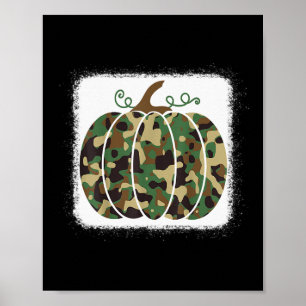 Trendy Camo Print Pumpkin Cute Fall Gift For Hunte